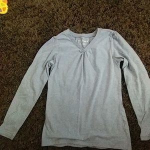 Hanes girls blue long sleeved shirt